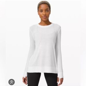 LULULEMON - Sincerly Yours Open Back White Sweater